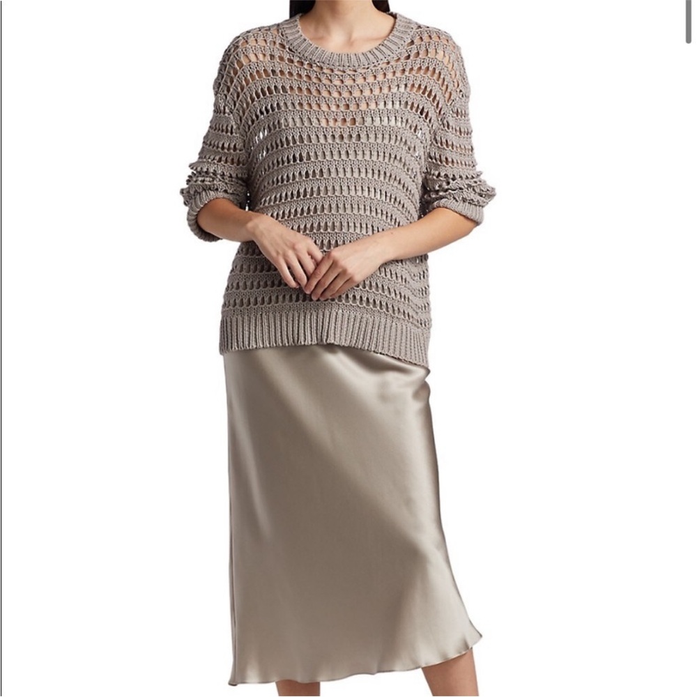 Sablyn Mariella Openwork Knit Sweater Size Small